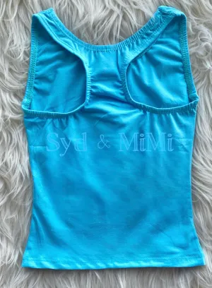 2 left! 2/3, 3/4yr ~ Racerback Top ~ Turquoise