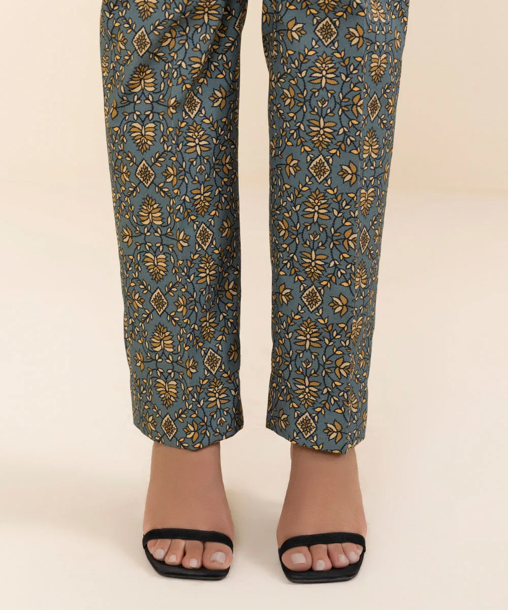 3 Piece - Embroidered Linen Suit