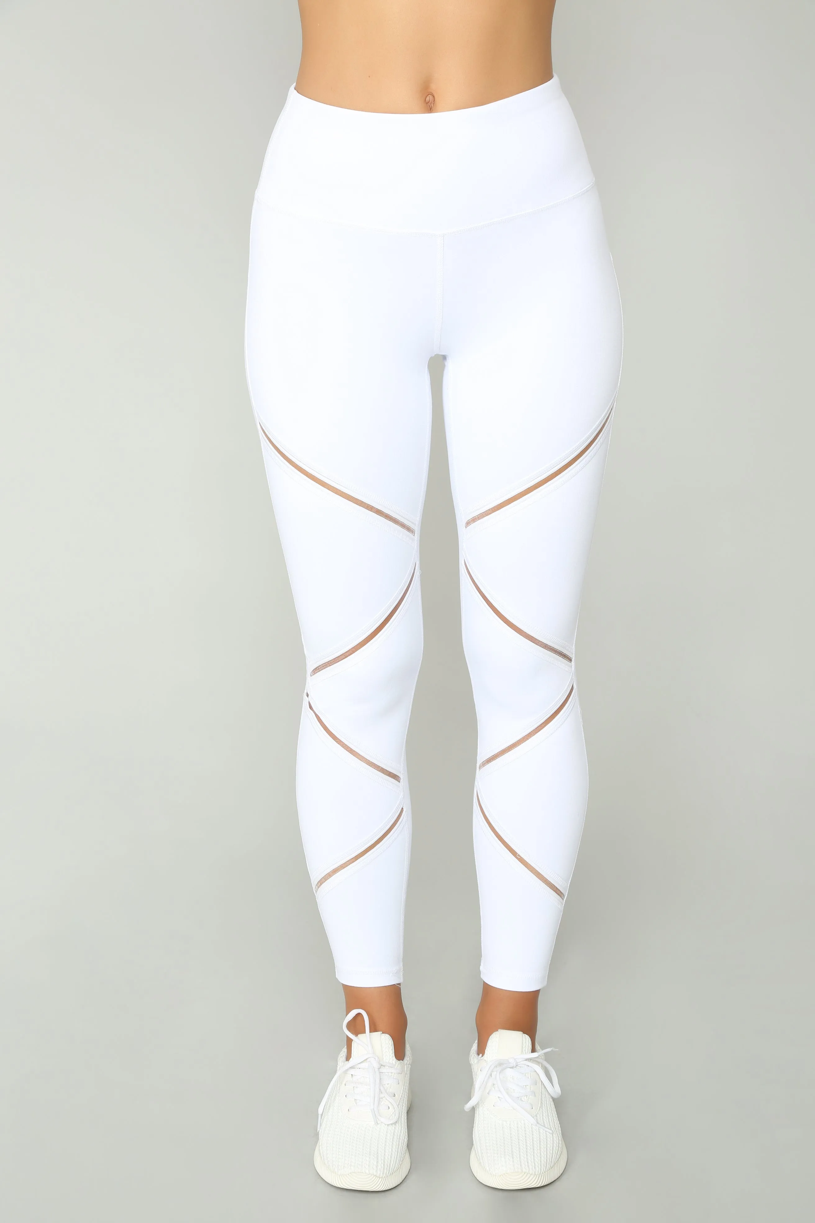 Anastacia High Rise Leggings - White