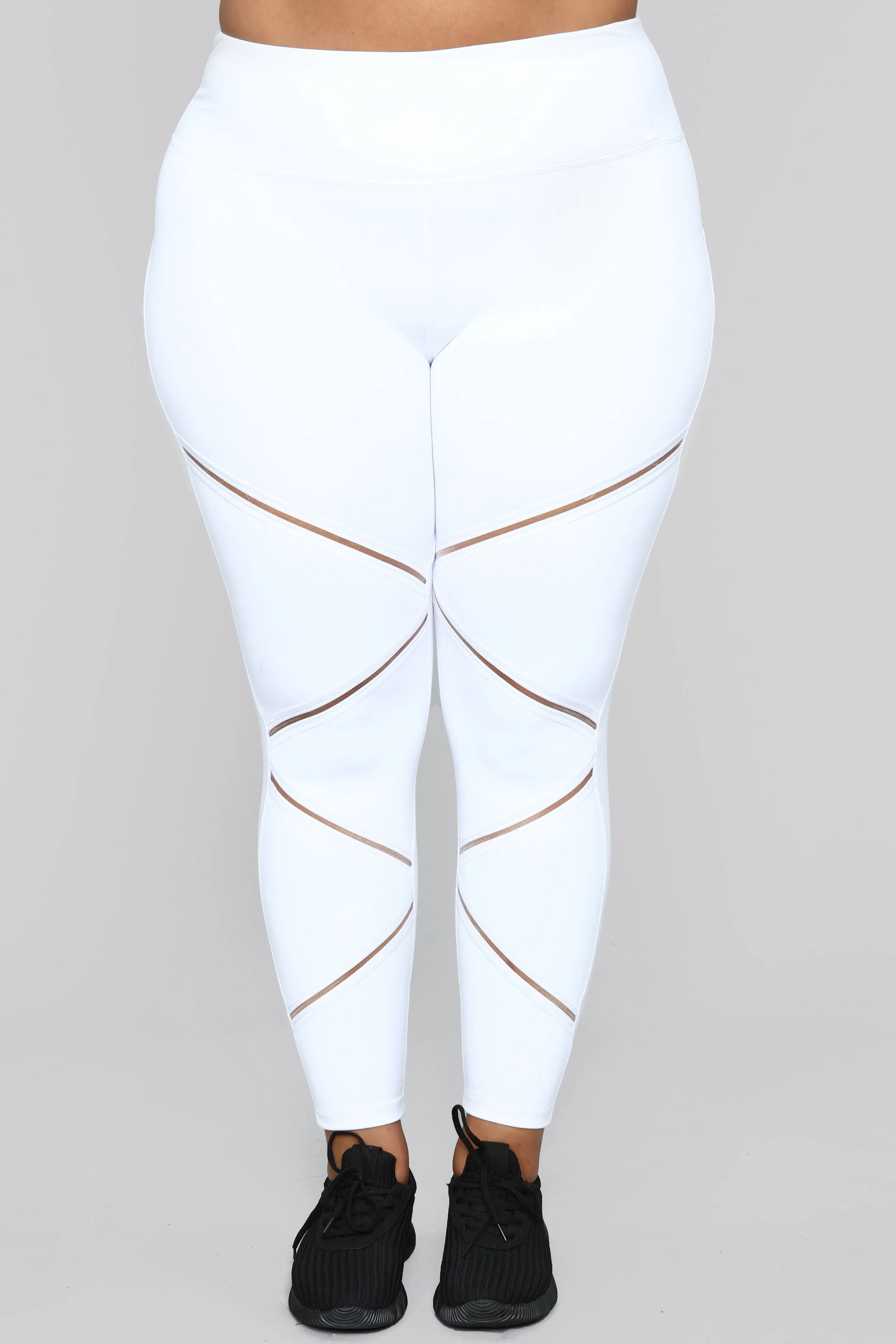 Anastacia High Rise Leggings - White