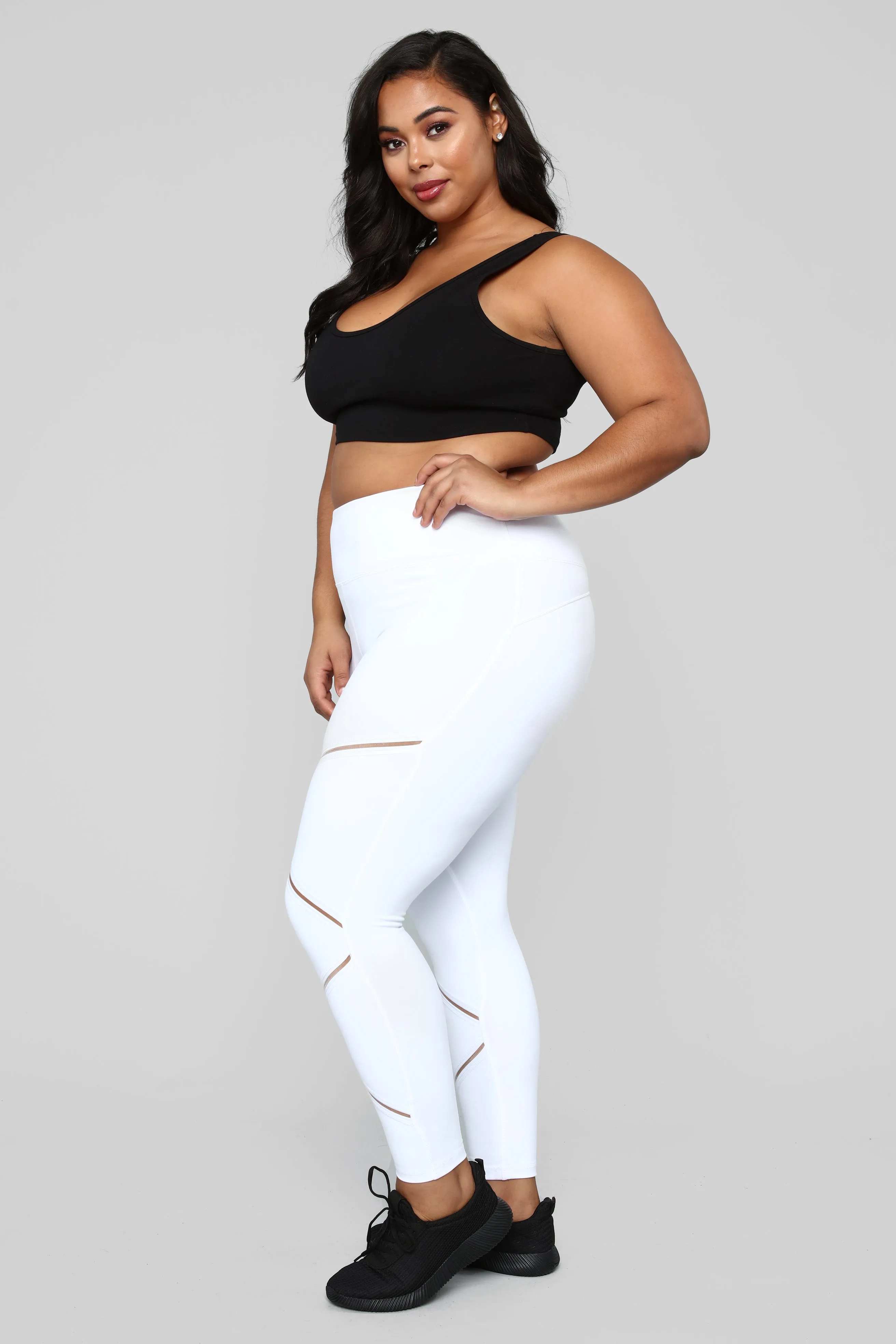 Anastacia High Rise Leggings - White