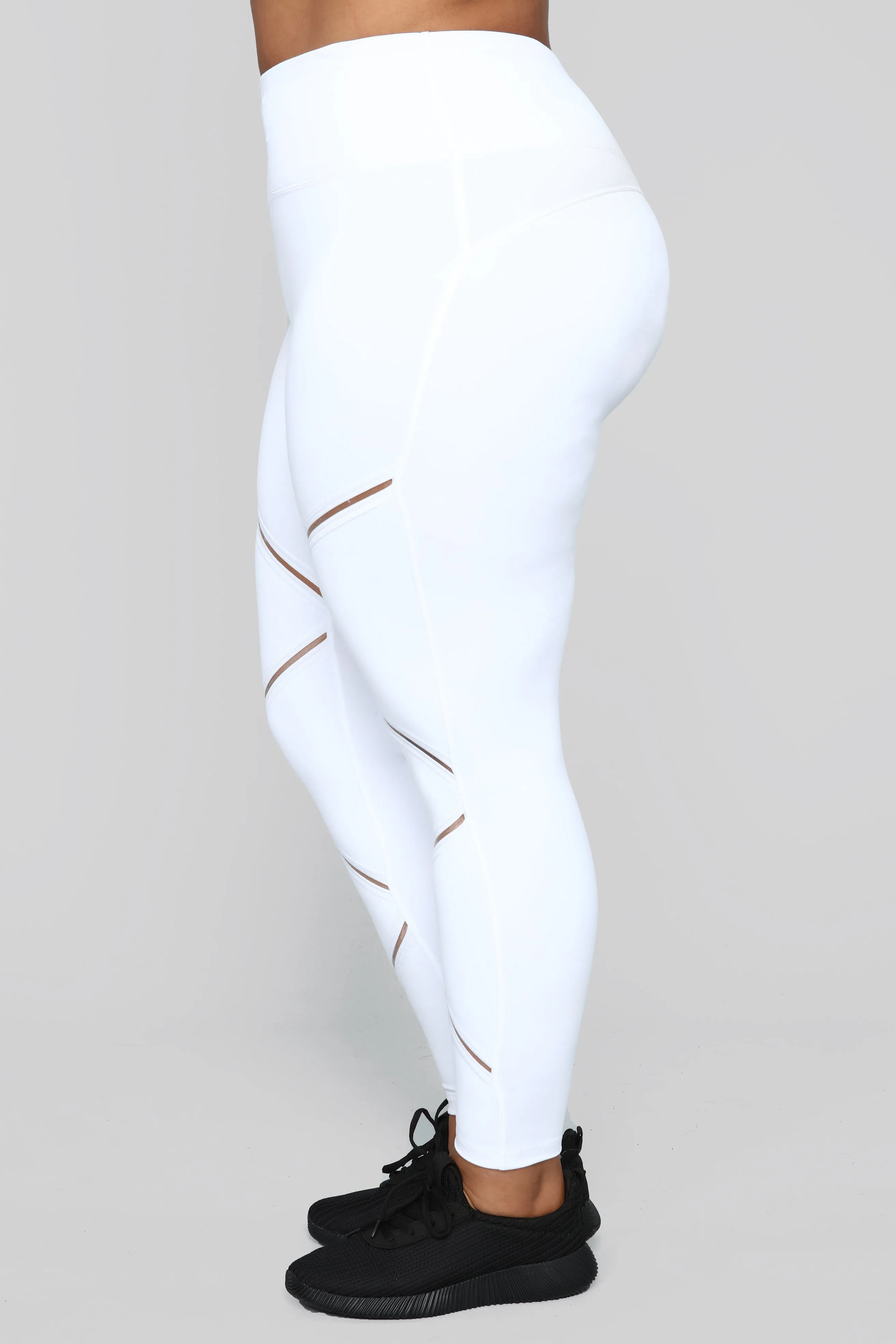 Anastacia High Rise Leggings - White