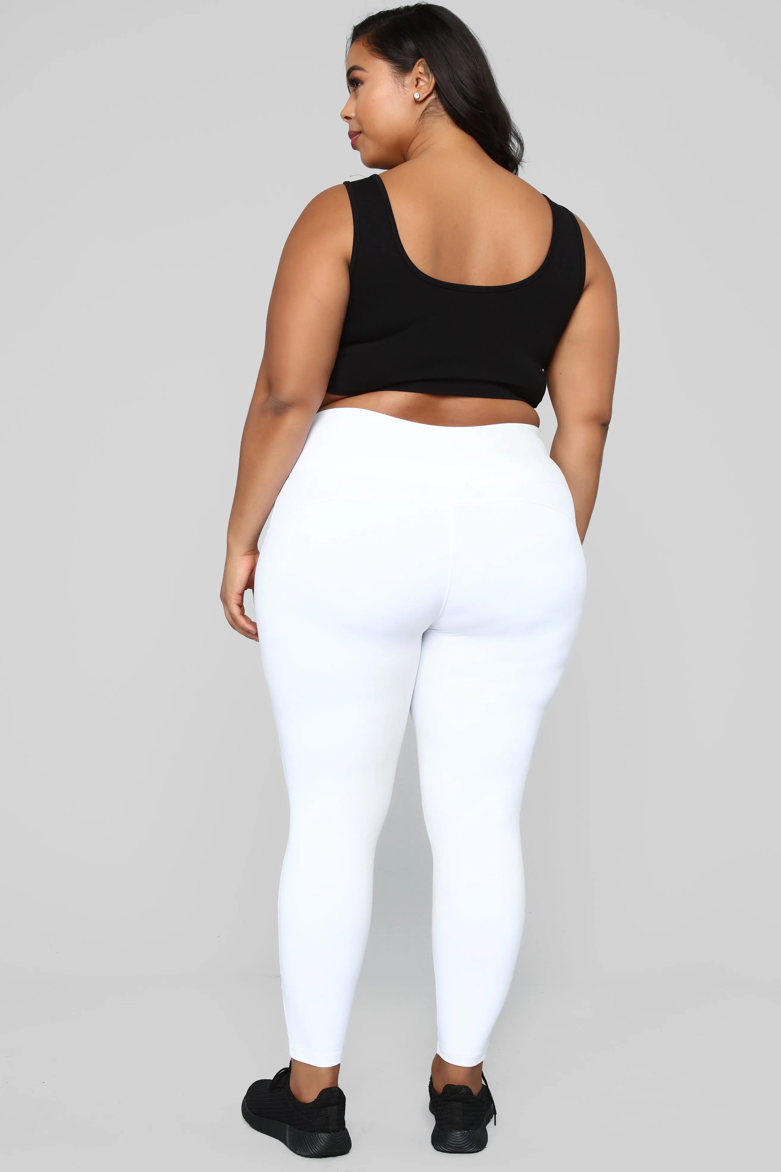 Anastacia High Rise Leggings - White