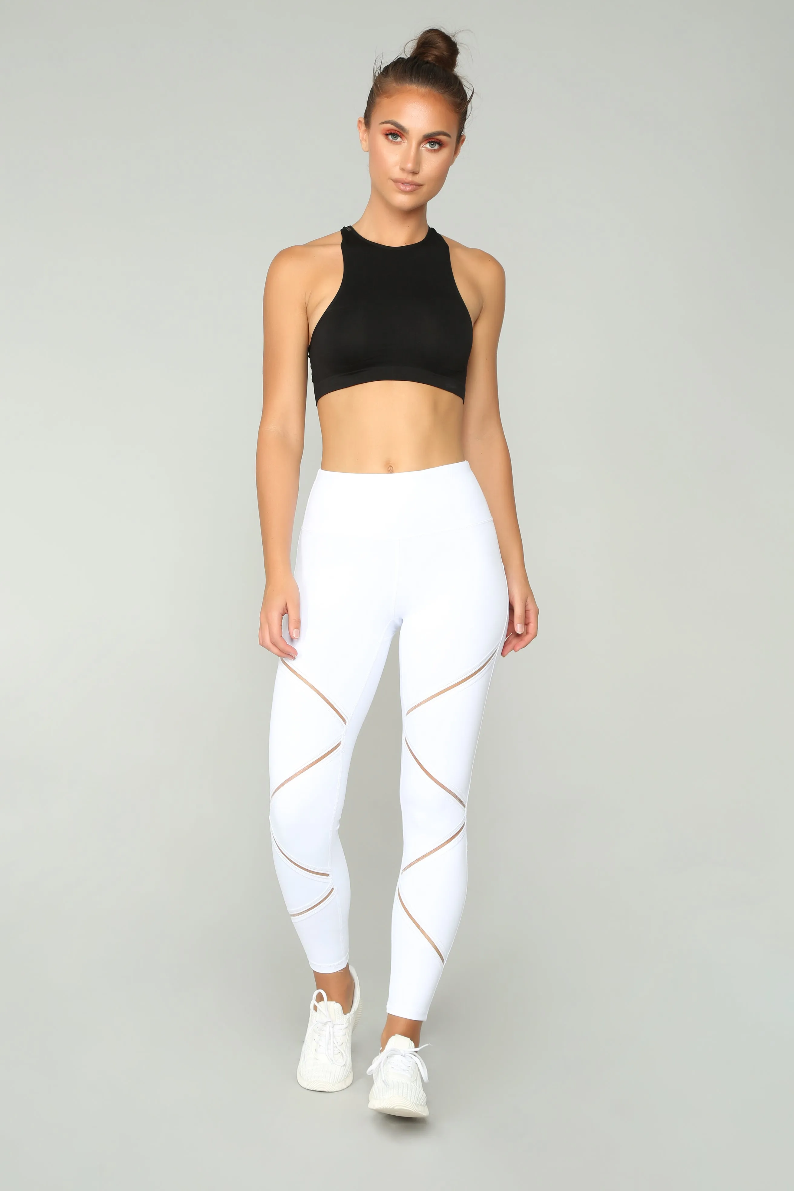 Anastacia High Rise Leggings - White