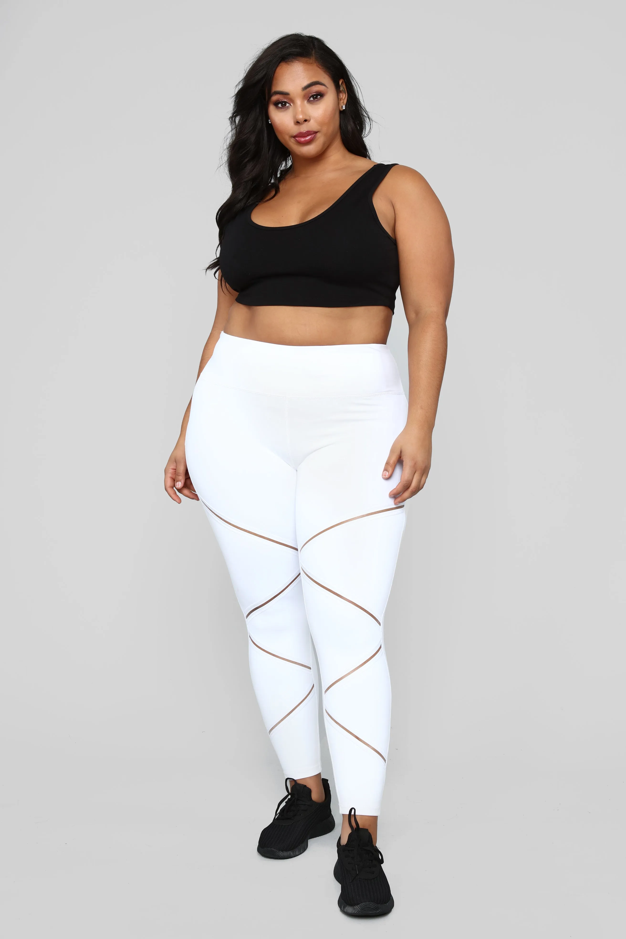 Anastacia High Rise Leggings - White