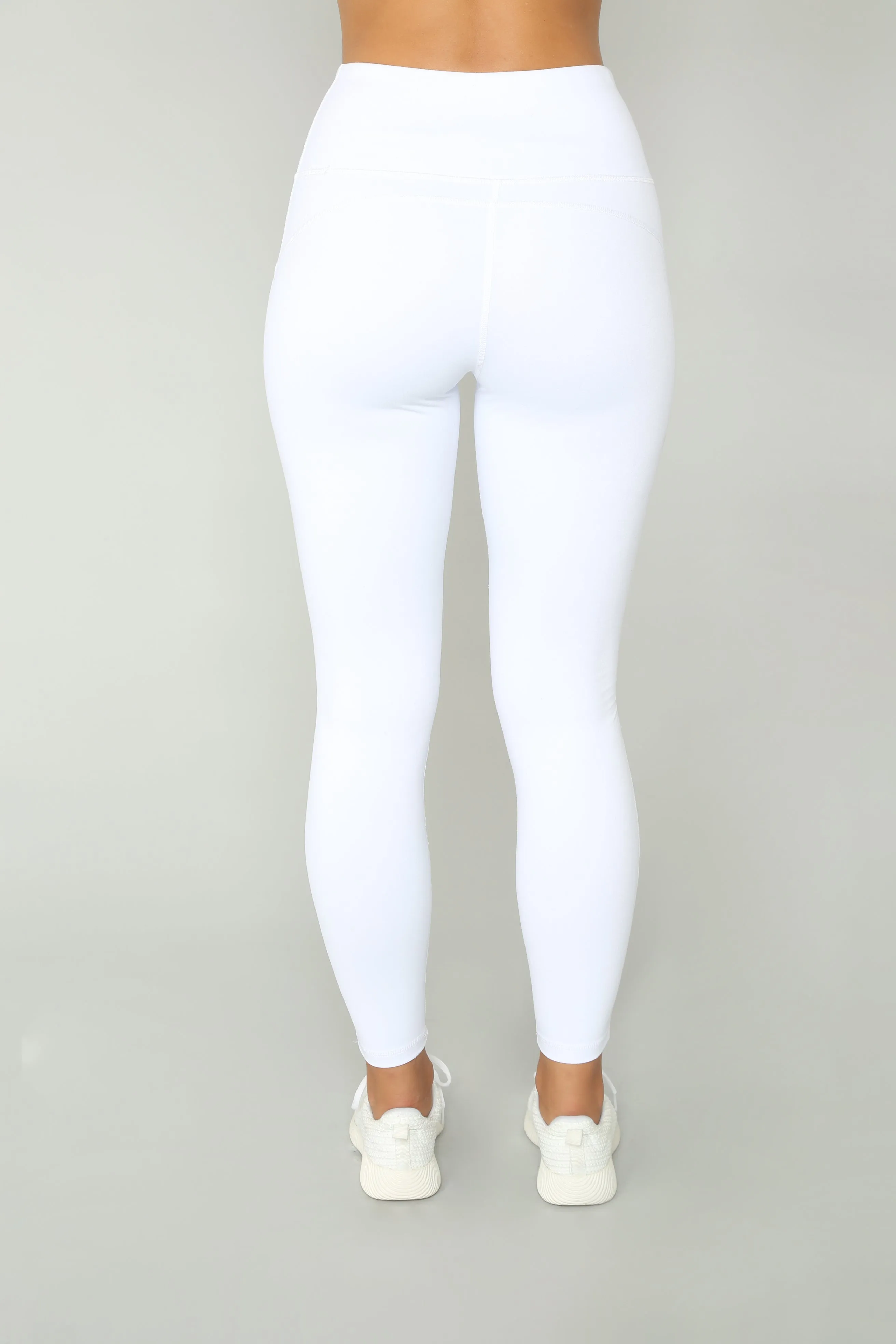 Anastacia High Rise Leggings - White