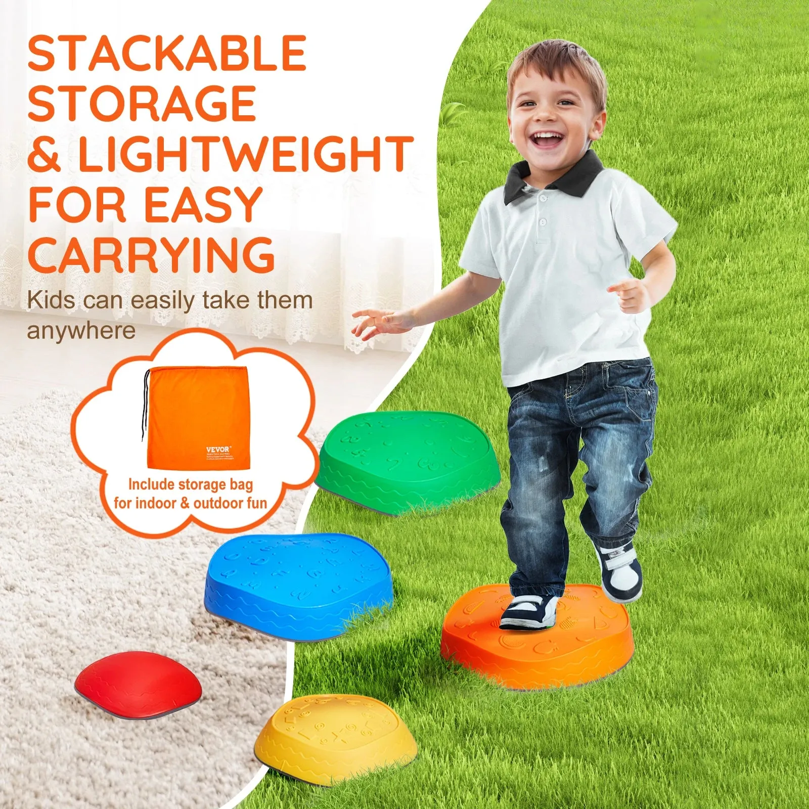 Balance Stepping Stones Sensory Training Toys For Kids