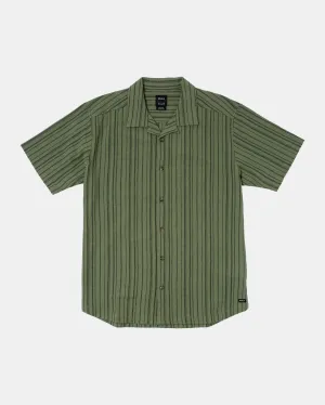 Beat Stripe Short Sleeve Shirt - Agave