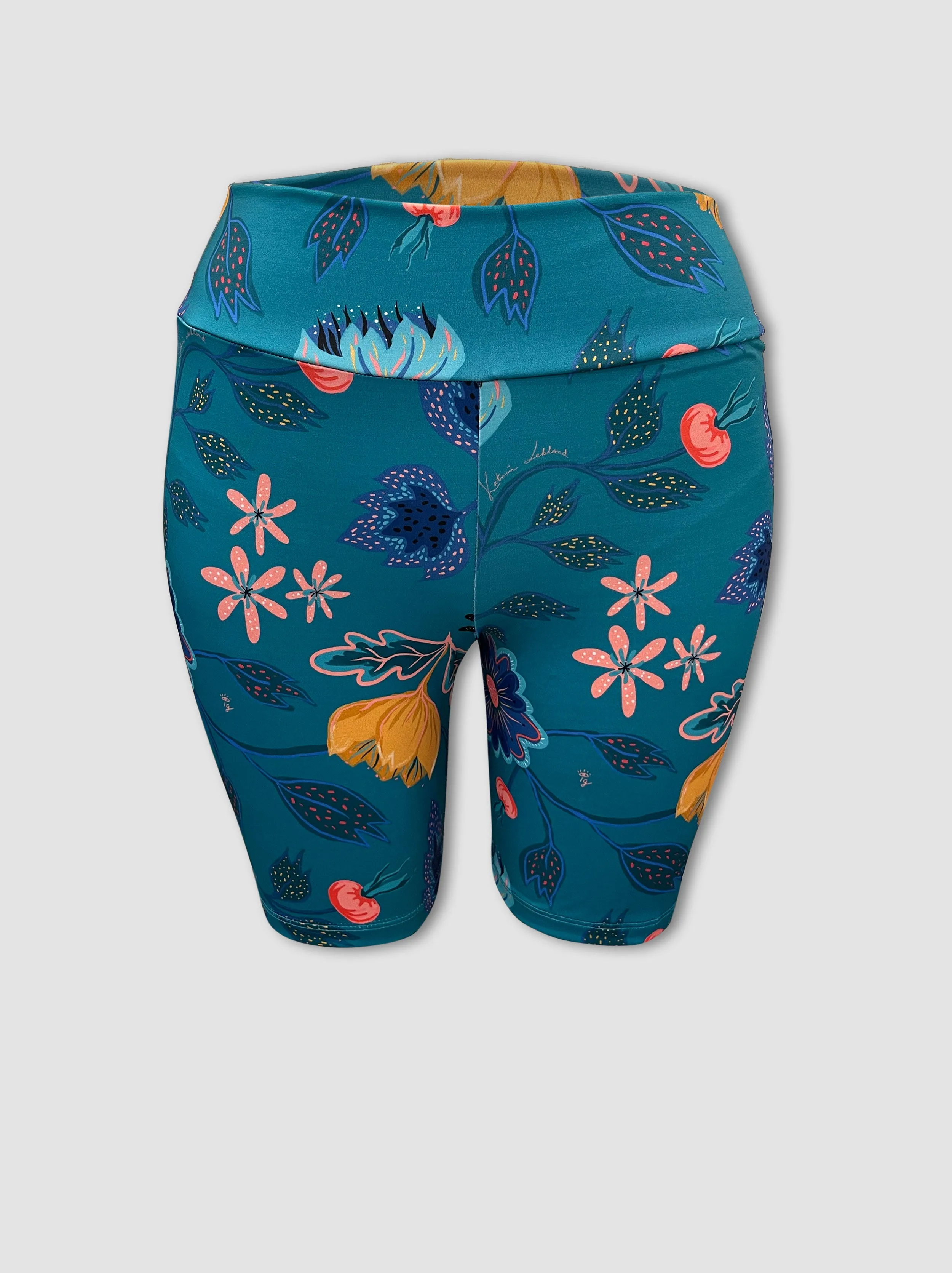 Bike Shorts - Rosehip Turquoise