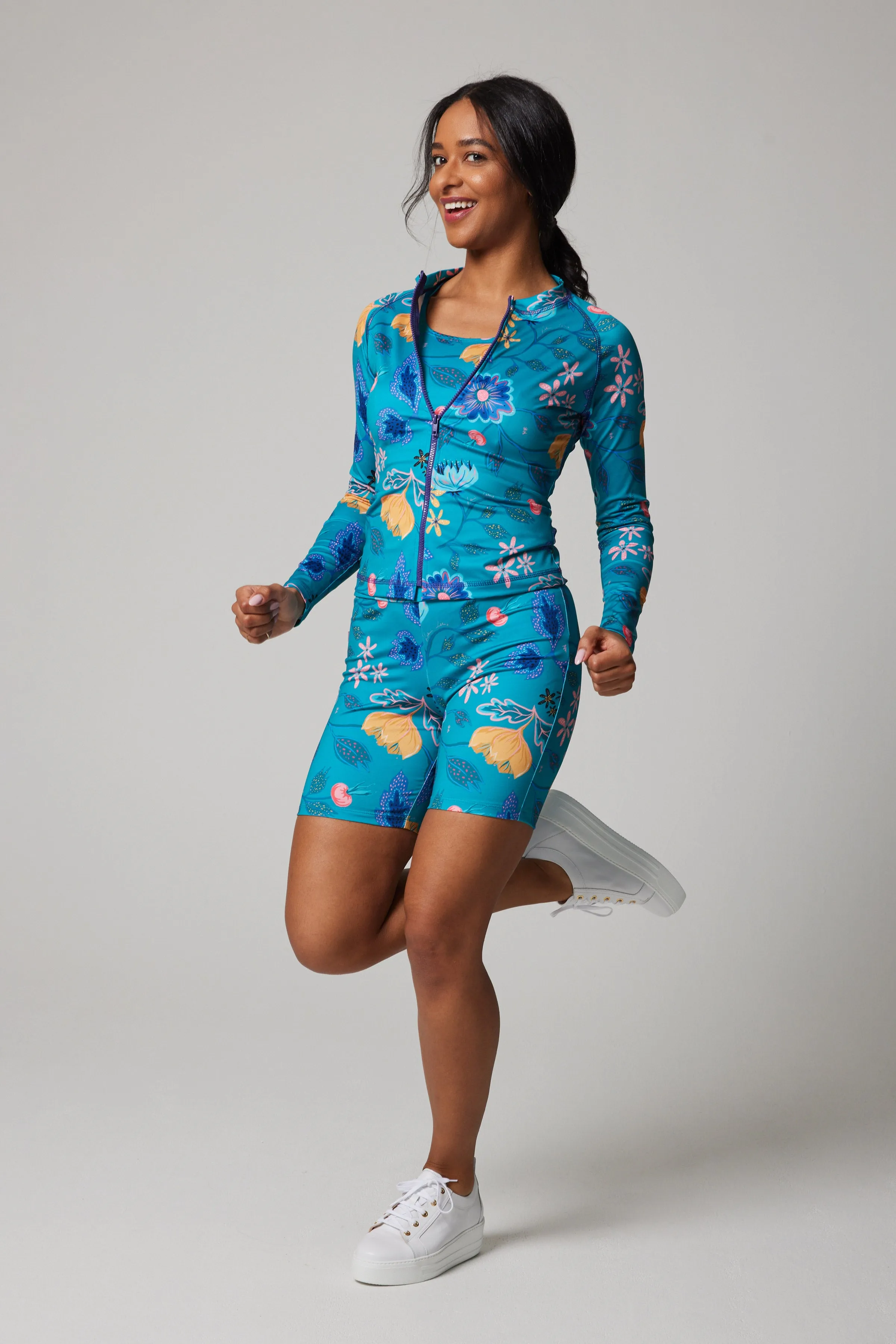 Bike Shorts - Rosehip Turquoise