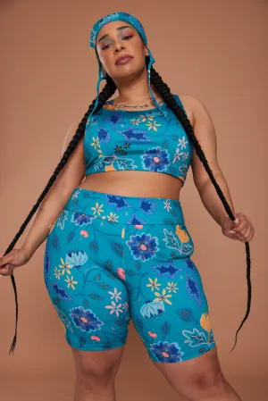 Bike Shorts - Rosehip Turquoise
