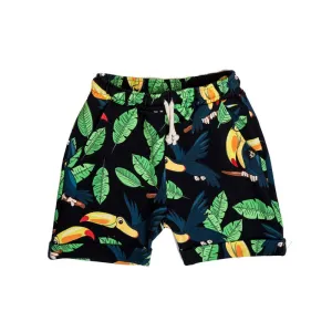 Black Toucan Shorts - 1 Left Size 6-8 years