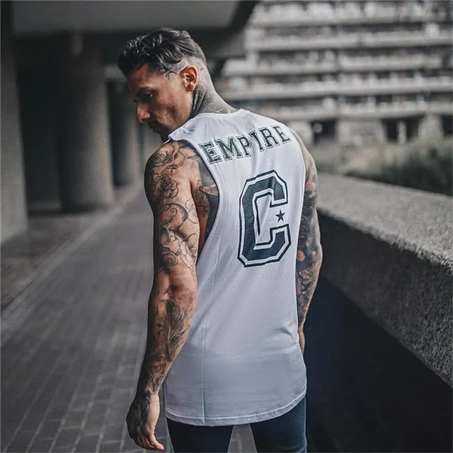 Brand gyms mens sleeveless Tank Tops Clothing Bodybuilding Undershirt vest Casual Fitness tank tops mens Breathable sportswear