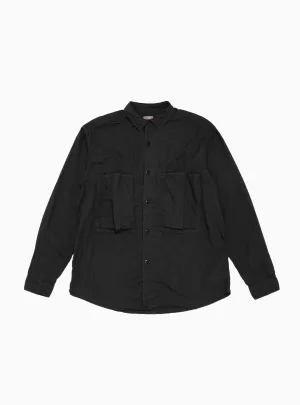 Broadcloth Anorak Shirt Black