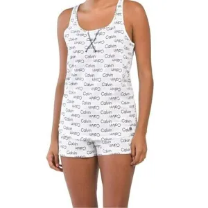 Calvin Klein Carousel Double Logo print Sleep Tank and Shorts Pj Set