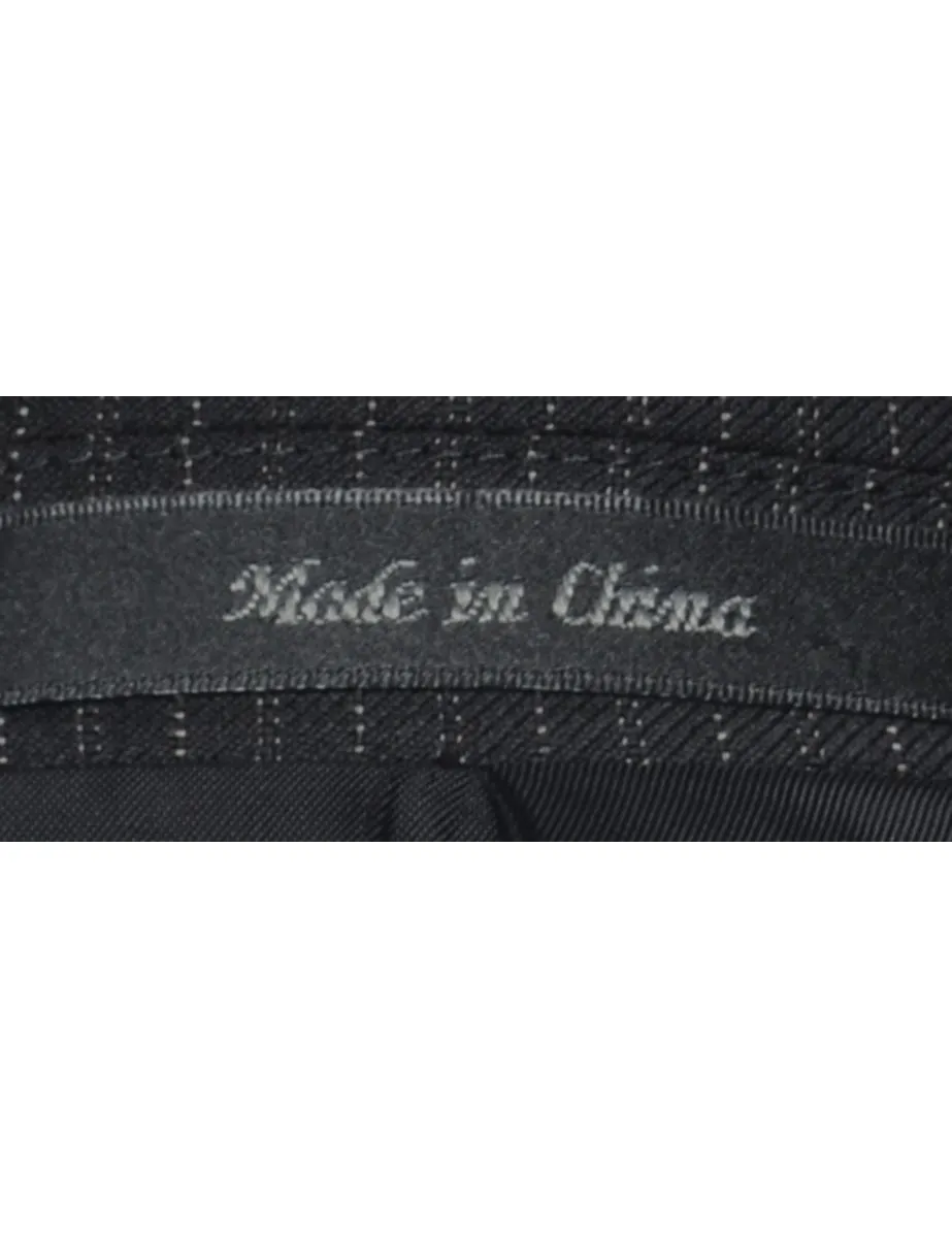 Chaps Pinstriped Black Blazer - M