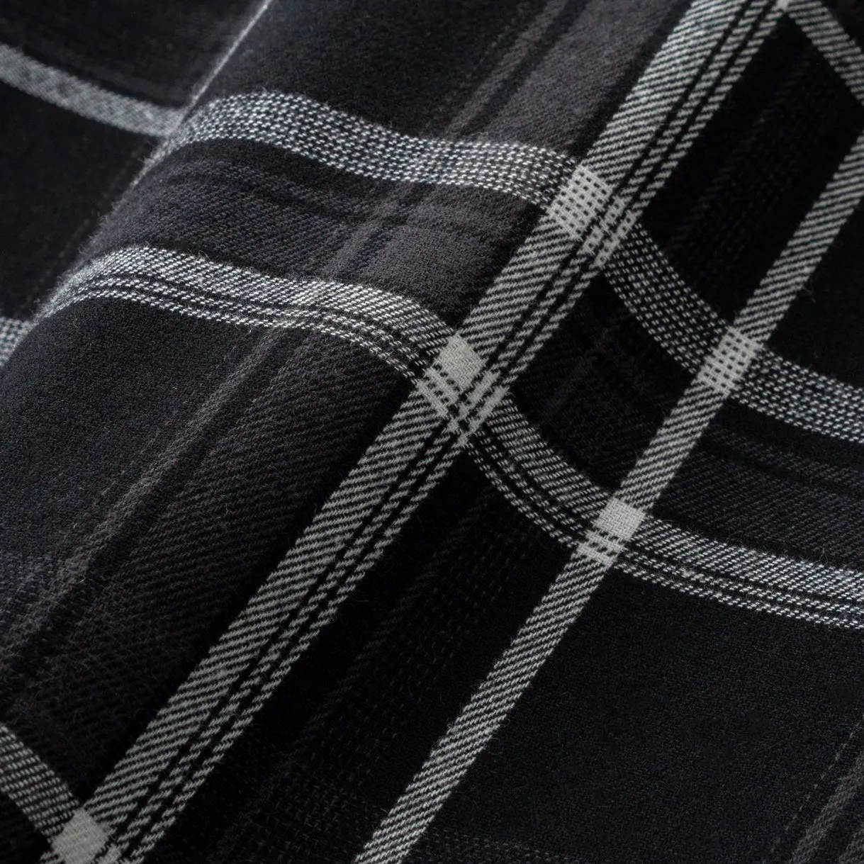 College Days Flannel Long Sleeve - Black Grey