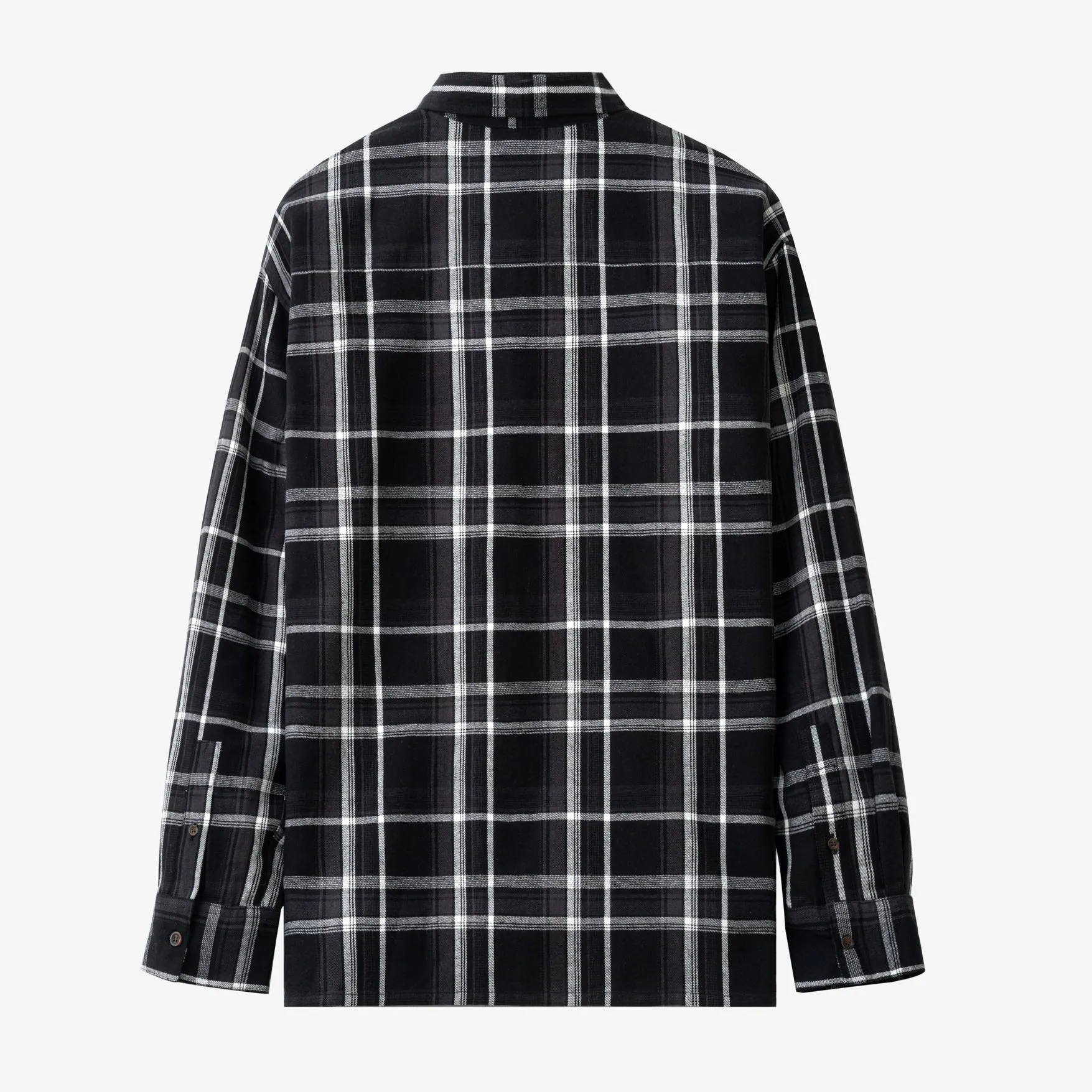 College Days Flannel Long Sleeve - Black Grey