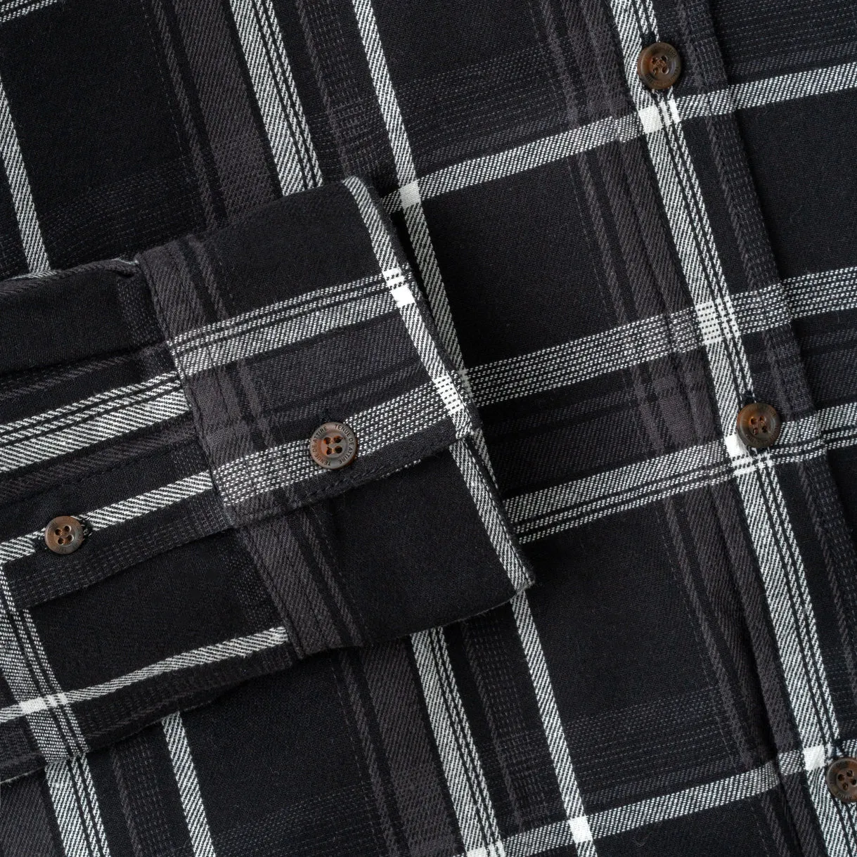 College Days Flannel Long Sleeve - Black Grey