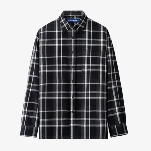 College Days Flannel Long Sleeve - Black Grey