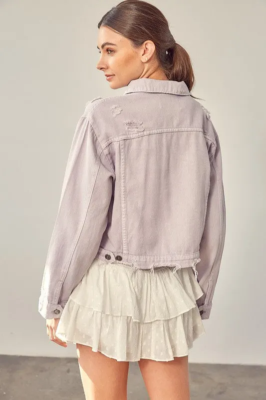 Color Denim Jacket  *Online Only*