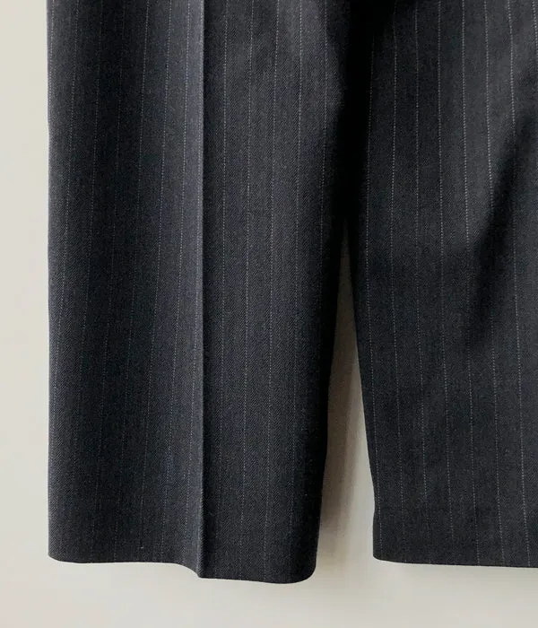 FUMIKA_UCHIDA/Thick 2Types Pinstriped/WIDE SLACKS(THIN stripes/WHT line)