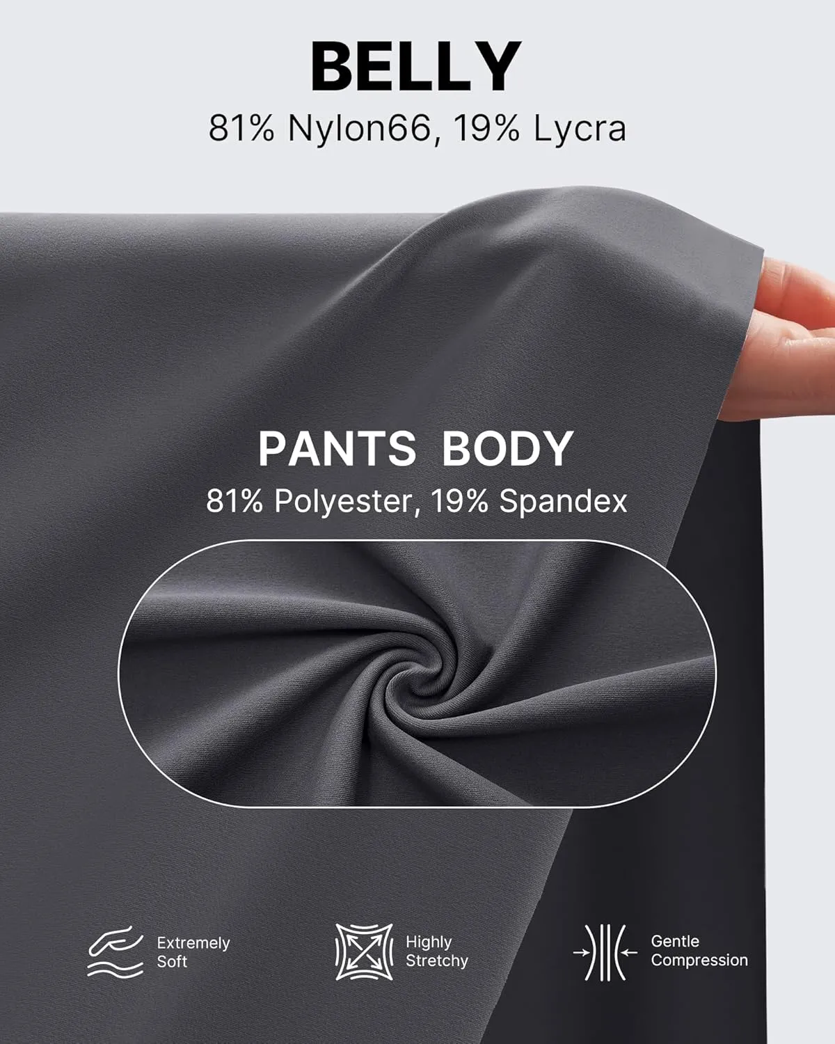 G4Free Wide Leg Maternity Yoga Capris Over The Belly Stretch Pregnancy Cropped Pants with Pockets