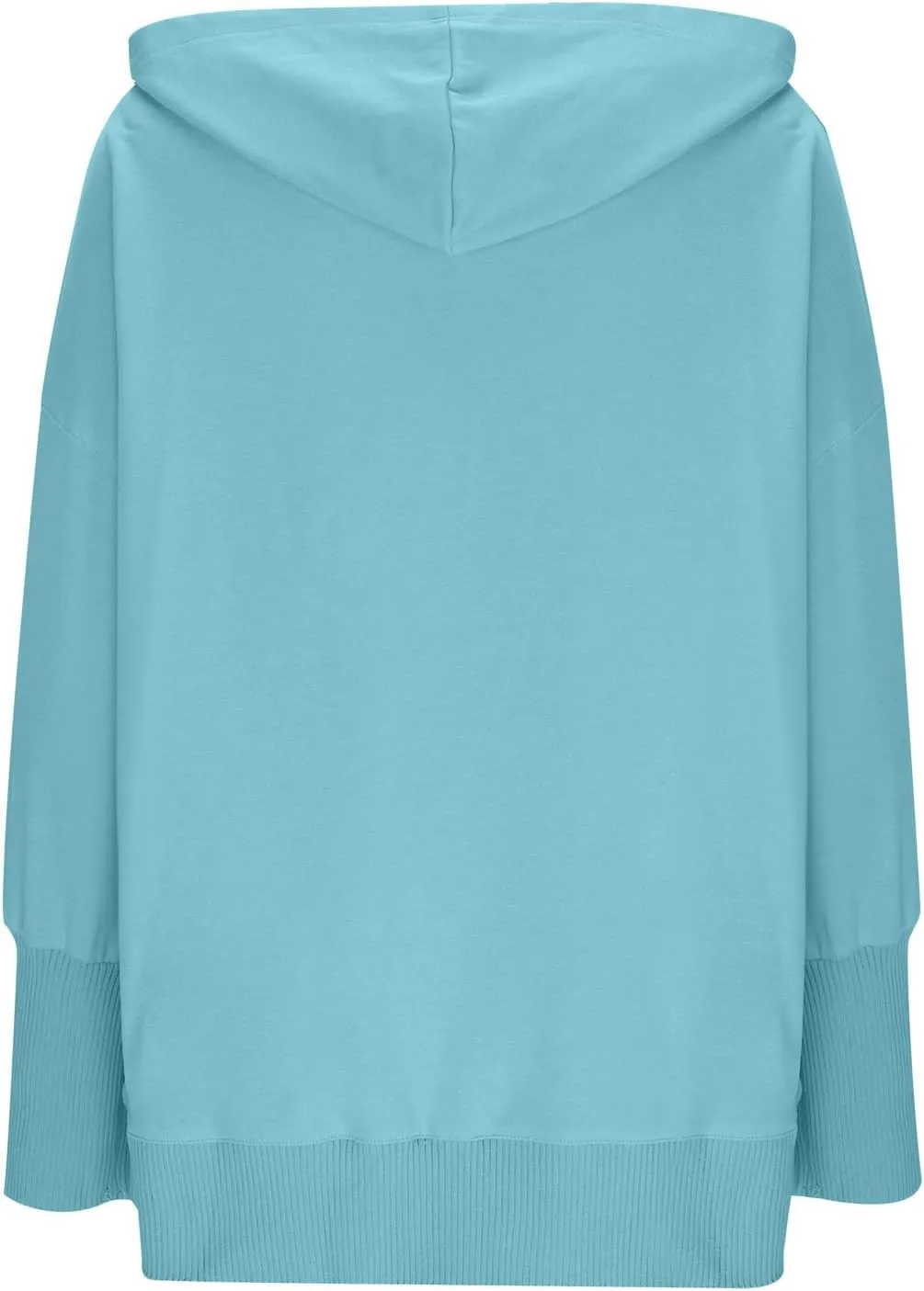HGps8w Women's Half Button Oversized Hoodies, Casual Long Sleeve Loose Pullover Hooded Sweatshirt Trendy Tunic Blouses