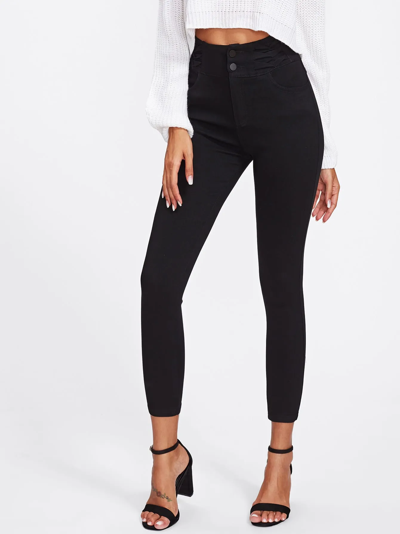 High Waist High Stretch Skinny Jeggings