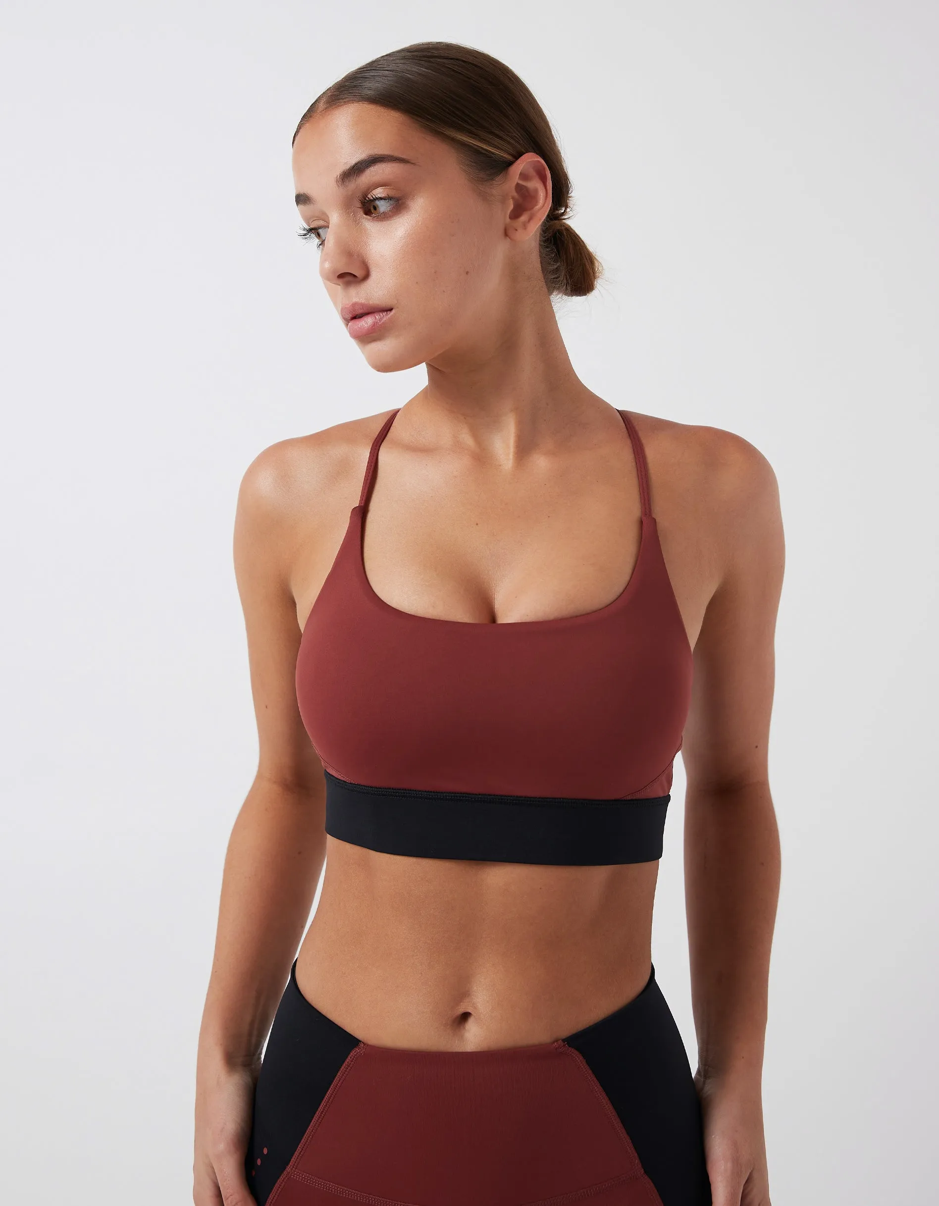 Hold Sports Bra Dk Cherry/Black