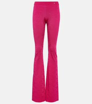 La Greca high-waisted flared trousers VERSACE, pink