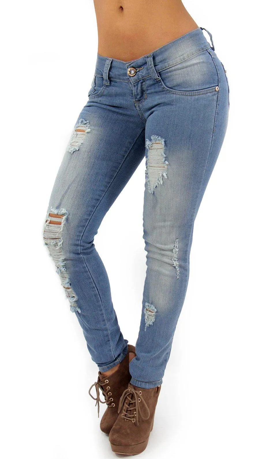 LAST ONE 17453 Distressed Maripily Skinny Jean