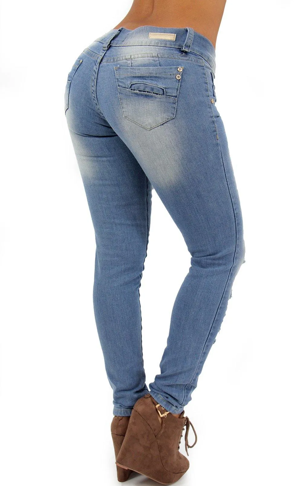 LAST ONE 17453 Distressed Maripily Skinny Jean