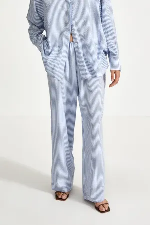 MARIA TROUSER - BLUE STRIPE