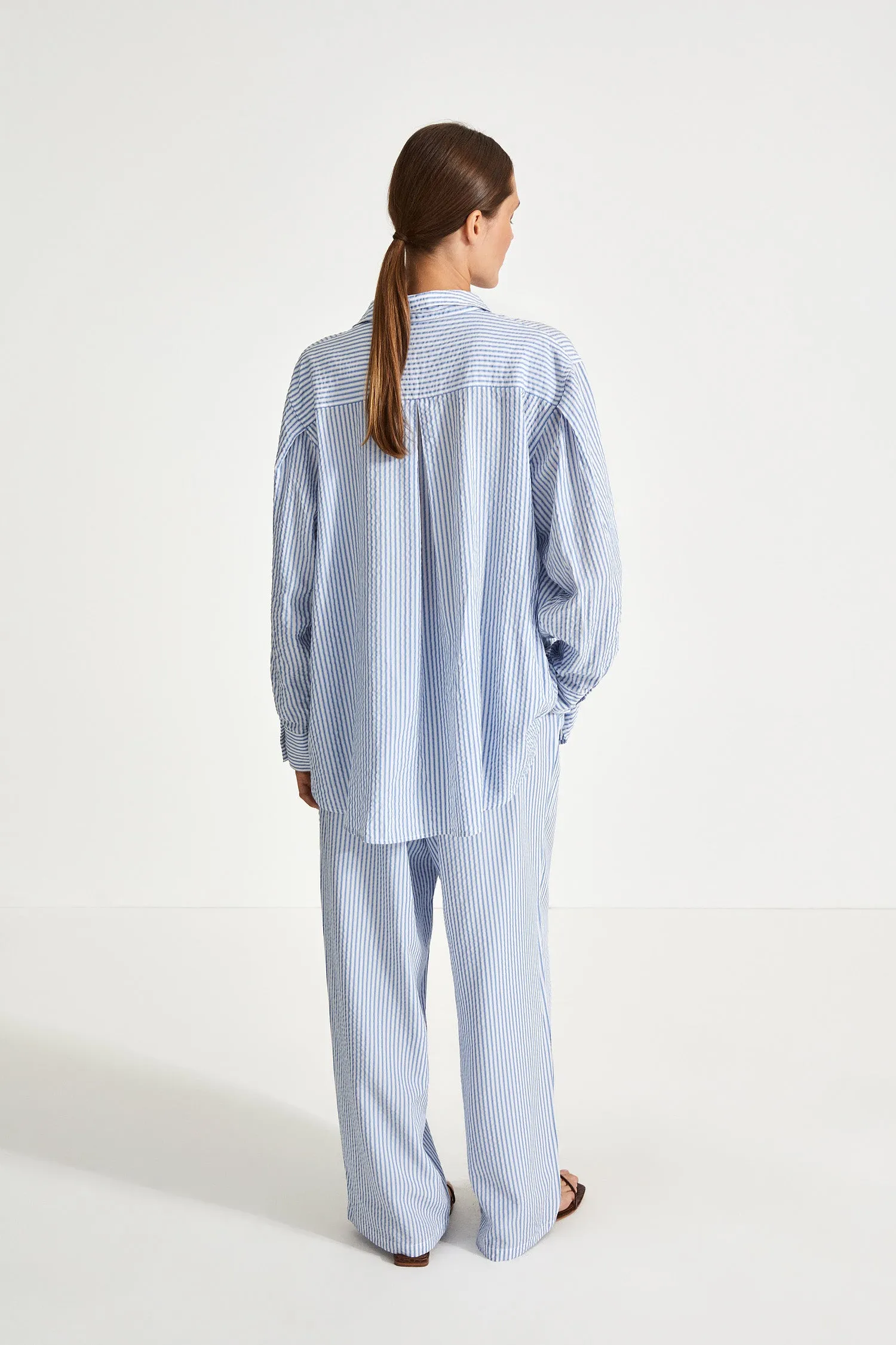 MARIA TROUSER - BLUE STRIPE