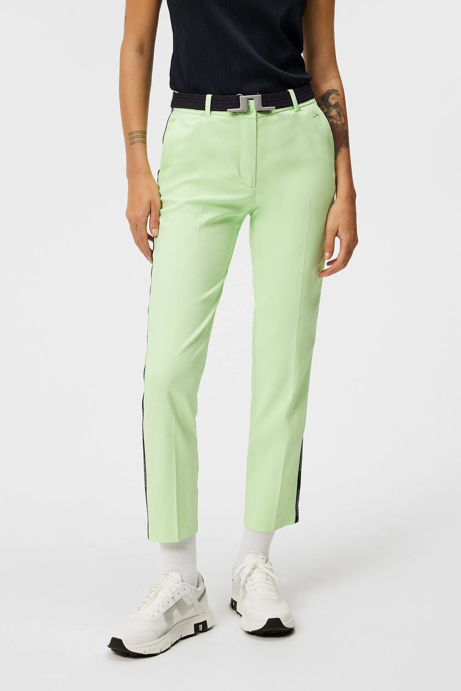 Meghan Side Stripe Pant / Paradise Green