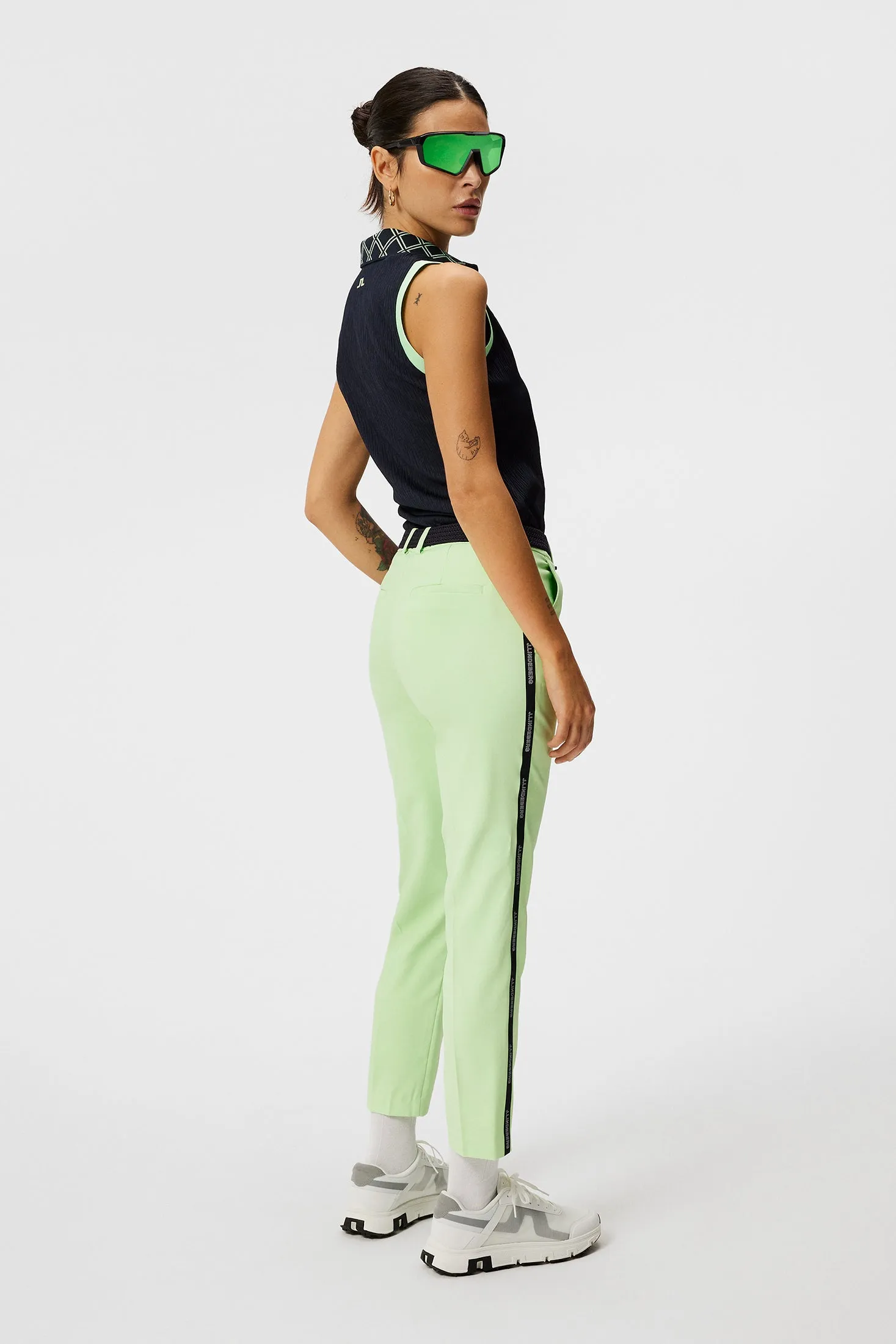 Meghan Side Stripe Pant / Paradise Green