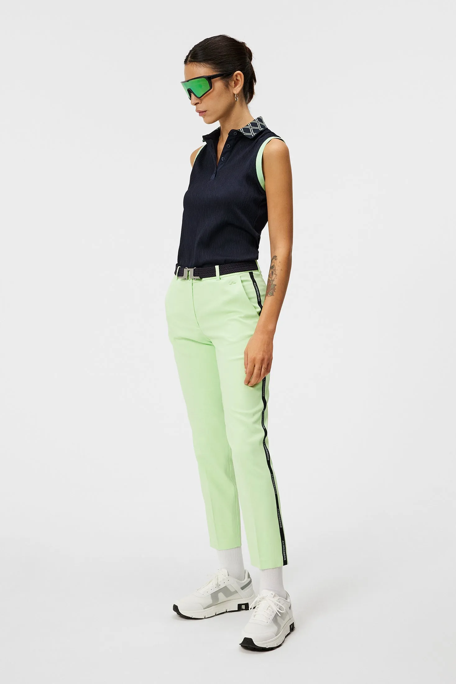 Meghan Side Stripe Pant / Paradise Green