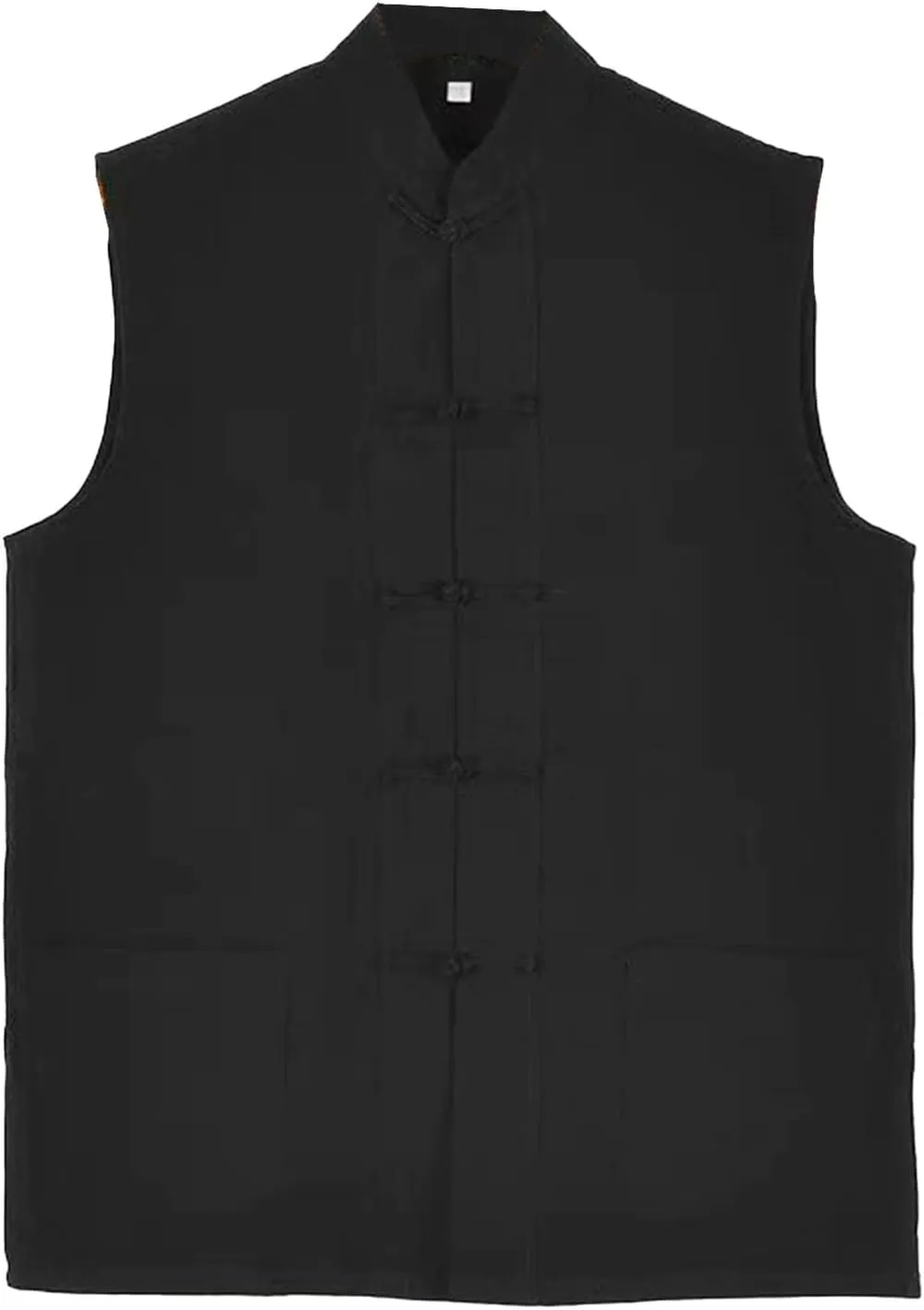 Mens Chinese Waistcoat Sleeveless Vest Jacket Vintage Kung Fu Shirt Uniform Tang Casual Suit Jacket Shirts