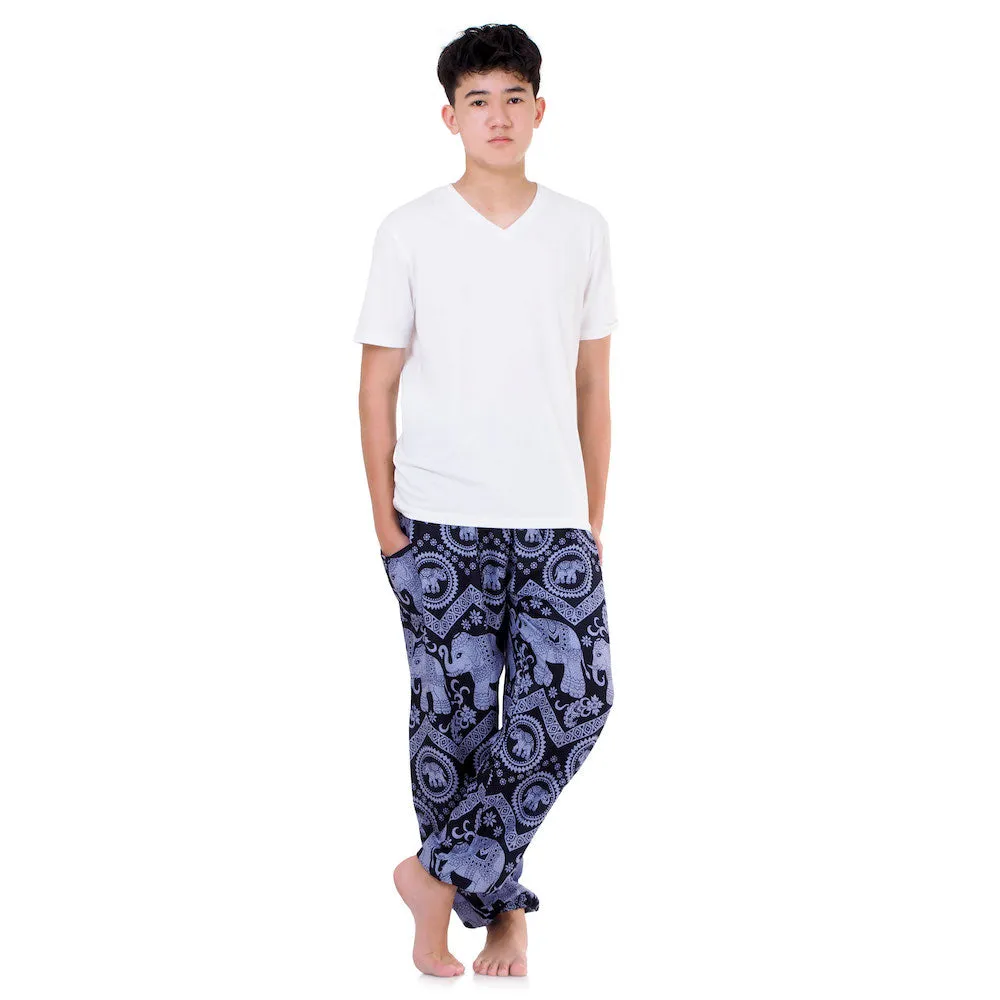 Men's Elephant Harem Pants Blue Chang