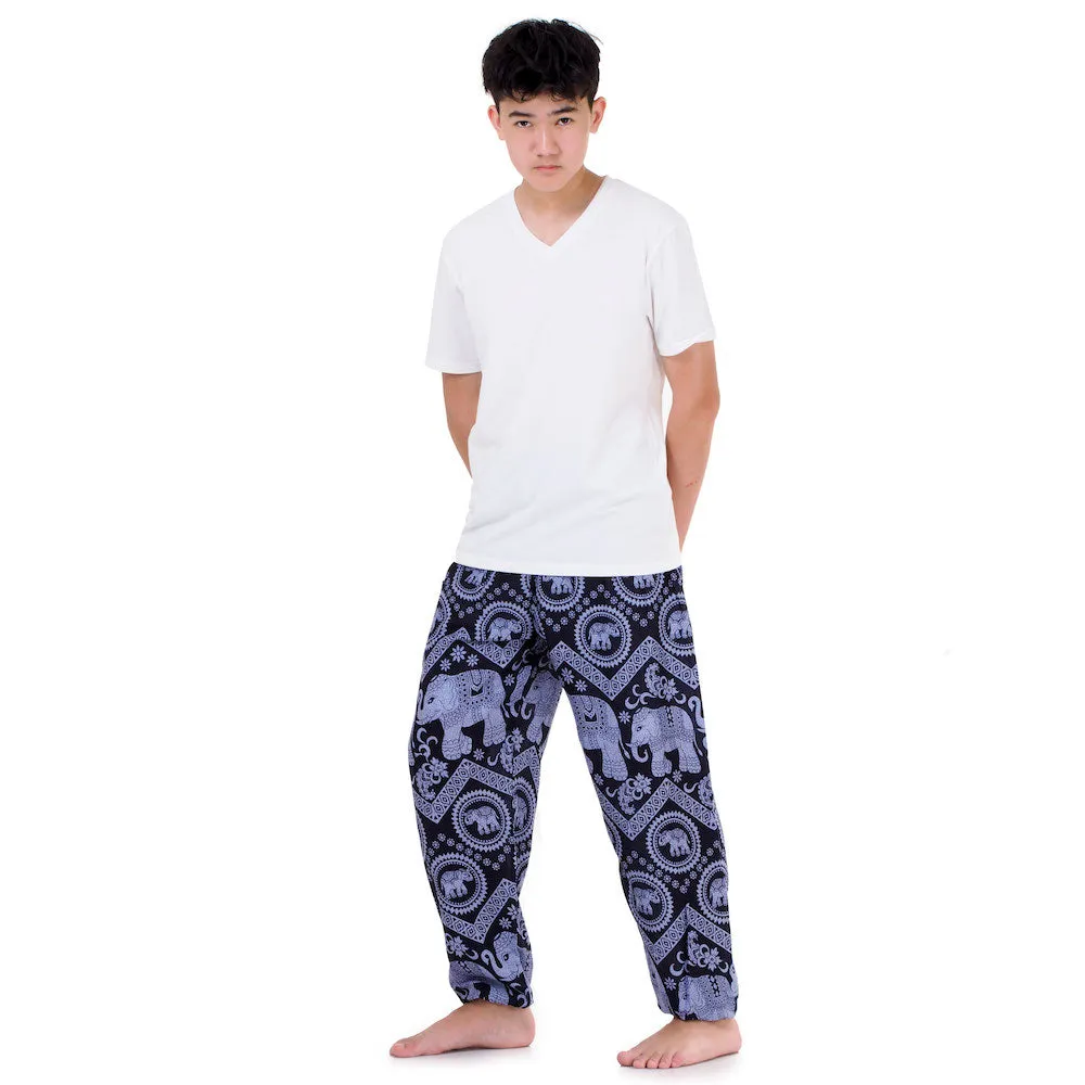 Men's Elephant Harem Pants Blue Chang