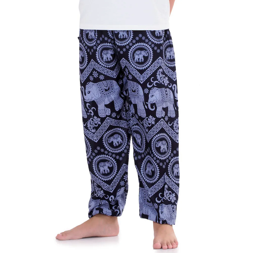 Men's Elephant Harem Pants Blue Chang