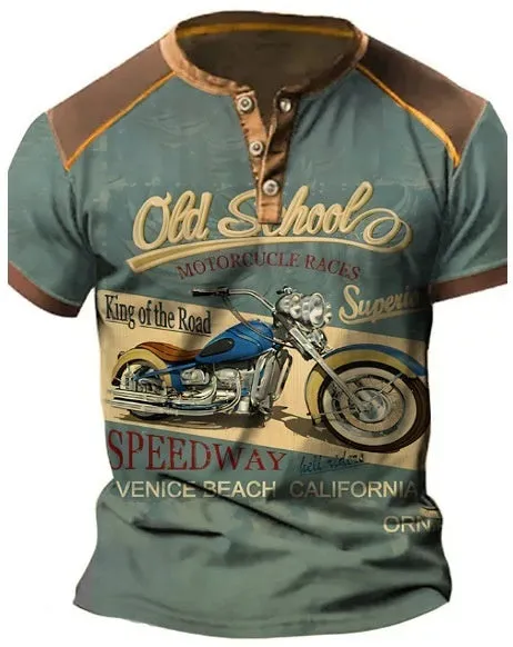 Men's Old School Biker Shirts