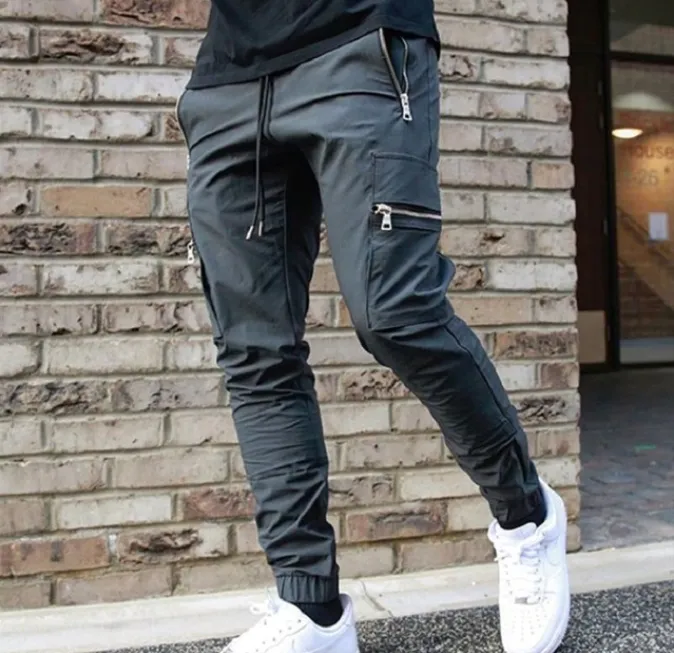 Men's Practical Cargo Pants with Zippered Pockets | Perfect for All Seasons