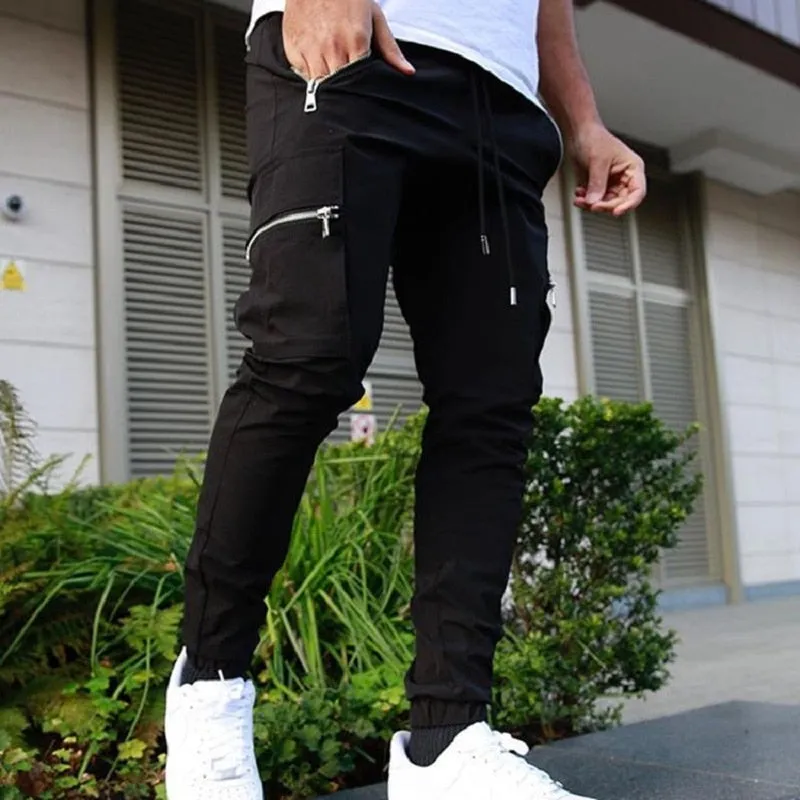 Men's Practical Cargo Pants with Zippered Pockets | Perfect for All Seasons