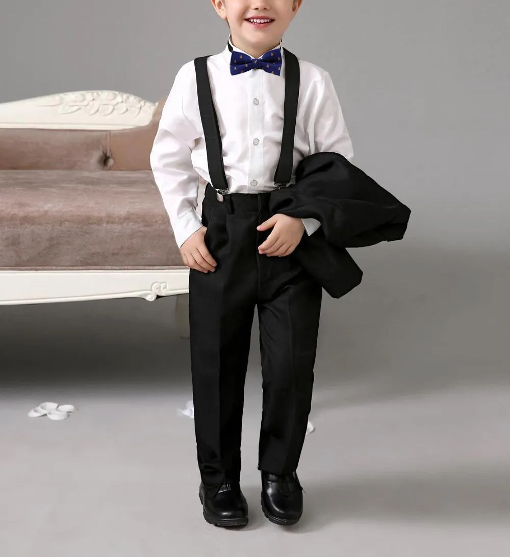 Navy Blue/Teddy Bears Little Gentleman's Kids Bow Tie