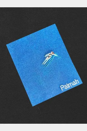 Palmah floating tee - black