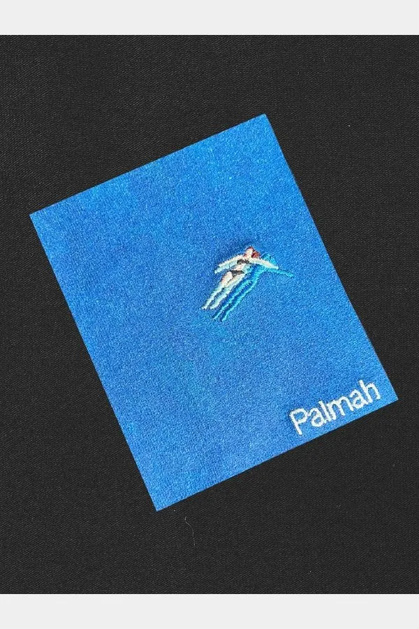 Palmah floating tee - black