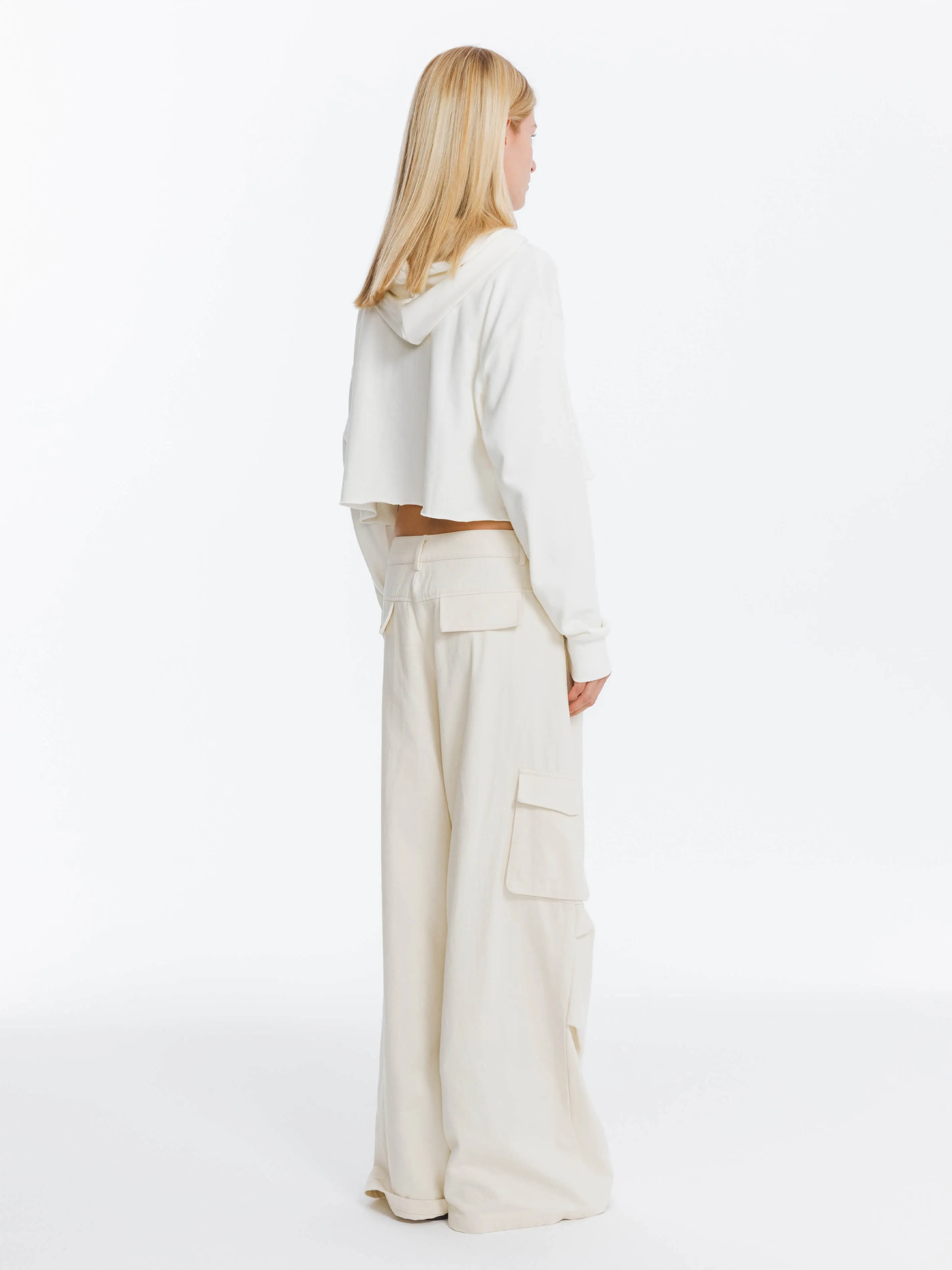 Pure Cotton Twill Cargo Trousers