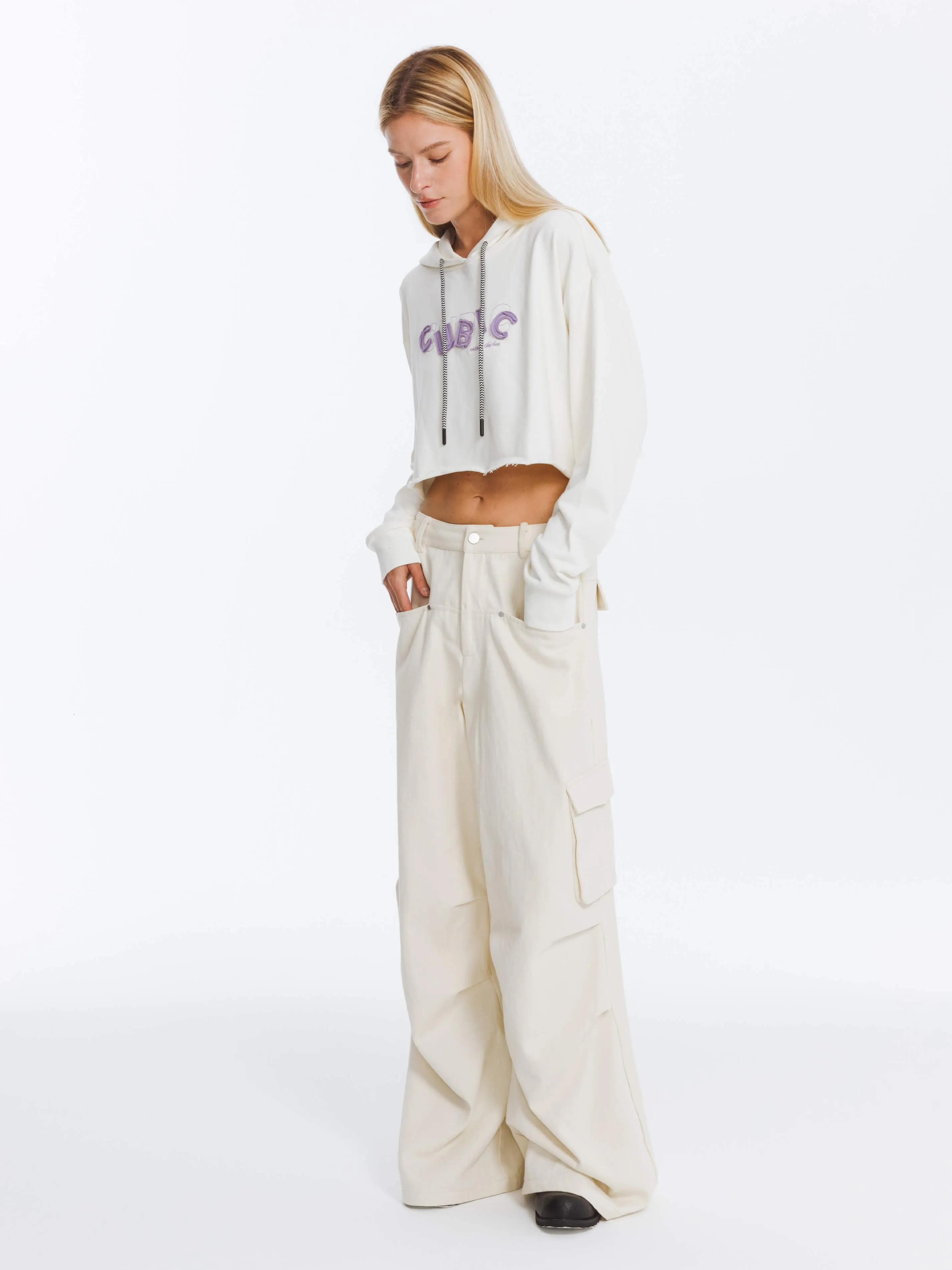 Pure Cotton Twill Cargo Trousers
